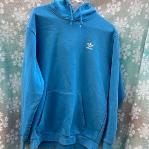 adidas Teal Hoodie with Trefoil Logo - Men's